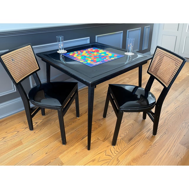 Looking for that perfect blend of form, function, and fold-up charm? This vintage Stakmore game table set delivers serious...