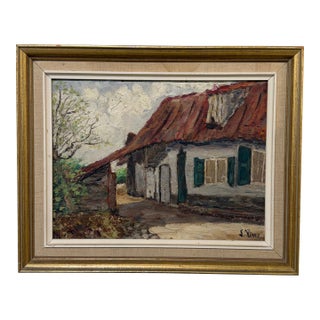 Antique English Red Roof Village Home For Sale