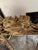 Gold Large Baroque-Style Gilt Carved Lion Crest Mirror, 52” X 34” For Sale - Image 8 of 11