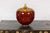 Hand-Crafted Artisan Tri-Color Brown Vase with Rounded Silhouette and Dripping For Sale - Image 4 of 12
