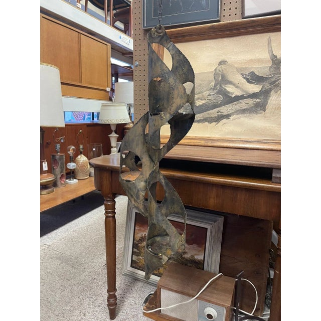 Vintage Brutalist Style Decorative Wall Hanging For Sale - Image 4 of 7