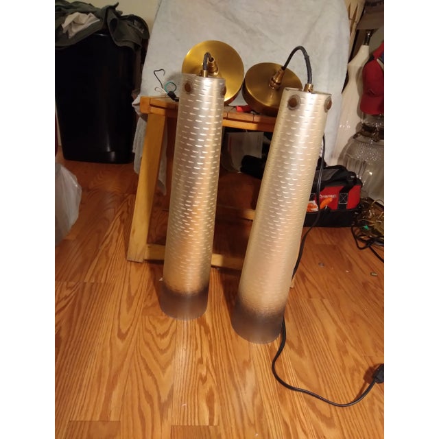 Modern Arteriors Pendant Lighting by Laura Karar - Set of 2 For Sale - Image 9 of 12