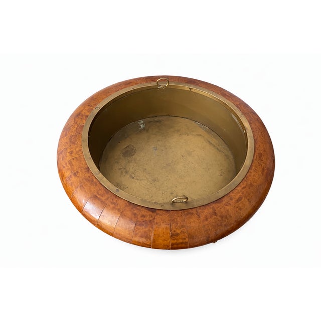 Traditional French Neoclassical Pedestal Jardinière in Burl Wood and Amaranth by Maison Rémy, Paris, 1986 For Sale - Image 3 of 10