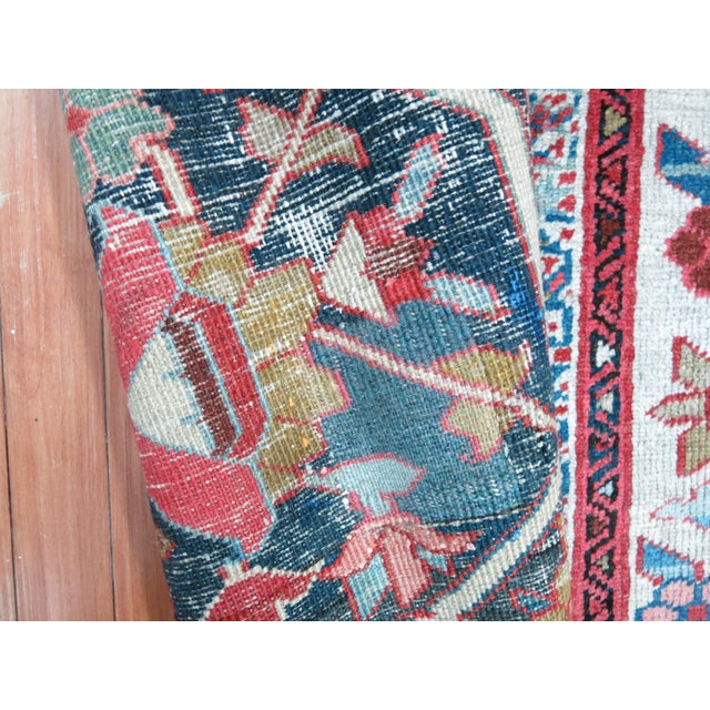 Antique Persian Serapi Rug - 14'3" x 18'10" For Sale - Image 10 of 18