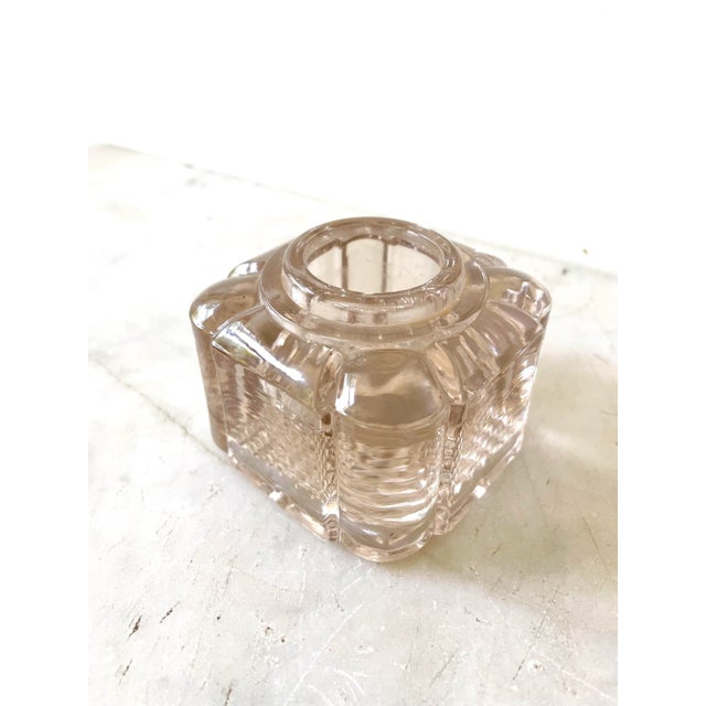 Glass 19th Century Inkwell Glass Holder For Sale - Image 7 of 7