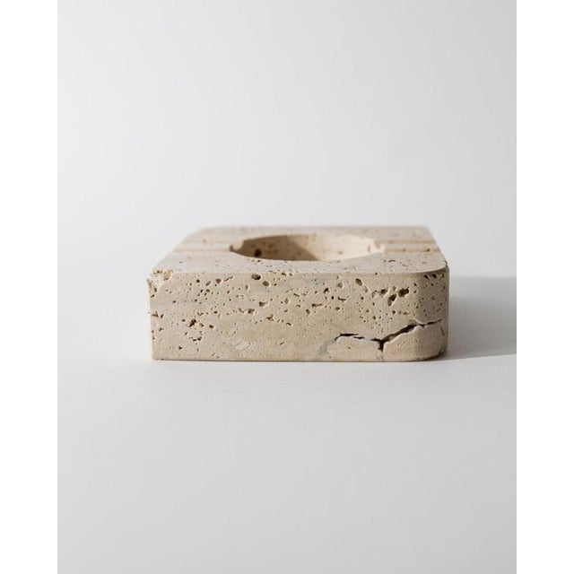 Beige Vintage Alabaster Ashtray in Beige, 1960s For Sale - Image 8 of 11