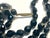 Mid-Century Modern MCM Jewelry Marked West Germany Three Strand Jet Glass Necklace For Sale - Image 3 of 5