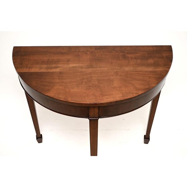 Vintage Georgian Style Console Table, 1930 For Sale - Image 6 of 8