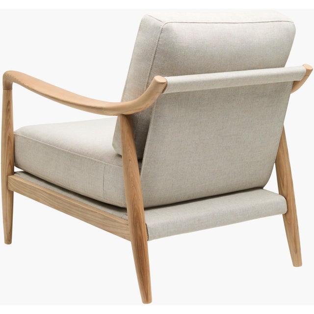 Becki Owens x SURYA Gaviota Accent Chair Beige For Sale In Atlanta - Image 6 of 9