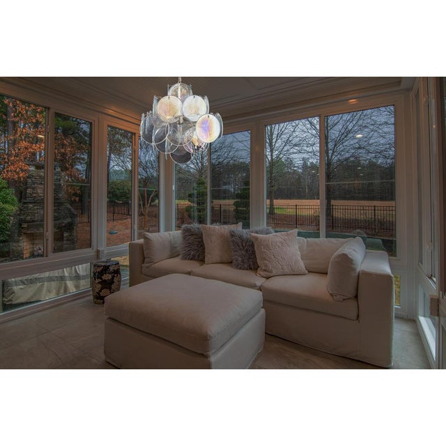 Vintage Italian Murano Chandelier in the style Vistosi, 1970s For Sale - Image 14 of 18