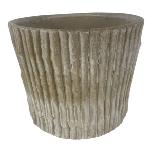 Faux Bamboo Ceramic Planter