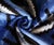 Handmade Blue Ikat Velvet Lumbar Pillow 16x24 | Sapphire & Black Abstract For Sale In San Francisco - Image 6 of 6