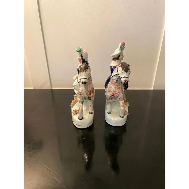 Antique Victorian Staffordshire Figures, Set of 2 For Sale - Image 6 of 11