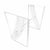 Mid-Century Modern Vintage Mid-Century Modern Frosted Design Lucite Dining Table Base For Sale - Image 3 of 9