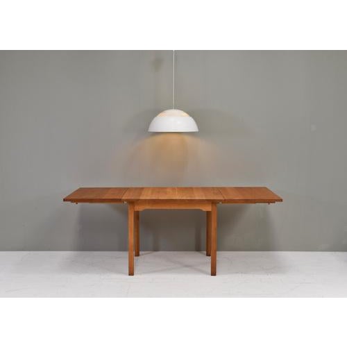 Brown Scandinavian Drop Leaf Dining Table in Oak, 1970s For Sale - Image 8 of 17