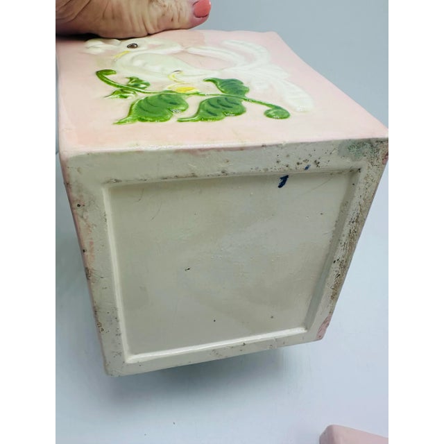 Palm Beach Style Vintage Ceramic Cookie Jar For Sale In Charleston - Image 6 of 9