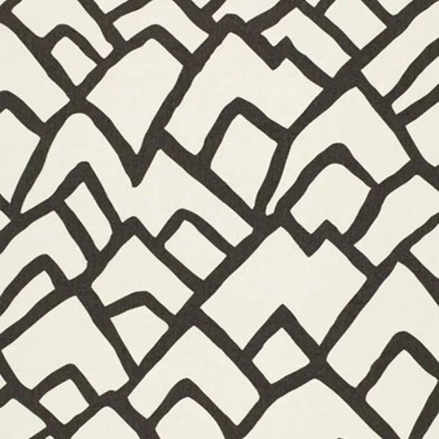 Sample - Schumacher Zimba Fabric in Charcoal For Sale