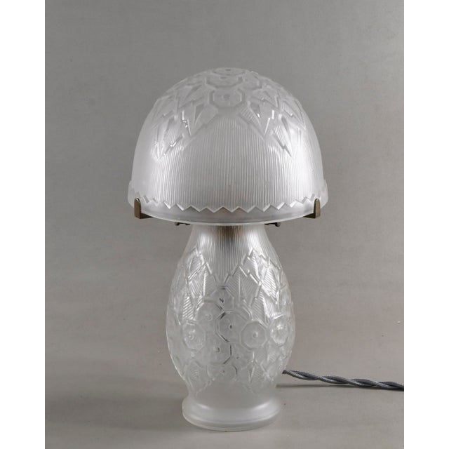 Small French Art Deco Lamp by Genet Et Michon - 1925 France For Sale - Image 10 of 13