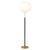 Mid-Century Brass Black Leather Floor Lamp from Falkenbergs Belysning, Sweden, 1960s For Sale - Image 16 of 16