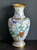 Large Vintage 15” Chinese DeiHua (Butterfly Brand) cloisonné vase featuring red, blue and pink peonies, pink cherry...