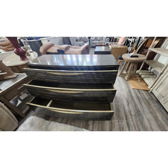 Transitional Caracole Modern Edge Vector Dresser, Attributed For Sale - Image 3 of 4