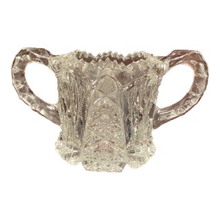 Stunning! American Brilliant Period (Abp); Late 1800’s-Early 1900’s. Rare; Hand Cut Sparkling Sugar/ Multi Purpose Piece For Sale