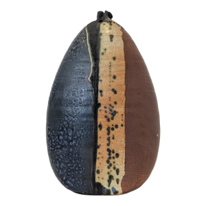 James Berloff Ceramic Vessel – Segmented Glaze Ovoid