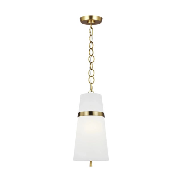 Traditional Alexa Hampton by Visual Comfort Studio Cordtlandt Small Pendant, Brass For Sale - Image 3 of 3
