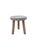 Off-white Wooden Mid Century Small Solid Wood Milking Stool in Distress Finish For Sale - Image 8 of 8