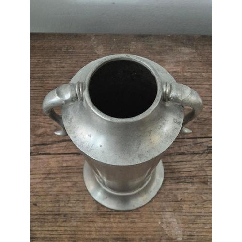 Vintage Swedish Pewter Vase by Herman Bergman, 1930s For Sale - Image 6 of 9