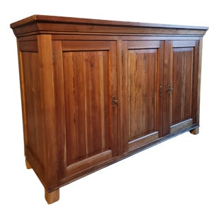 Vintage French Pine Sideboard, 1930s For Sale