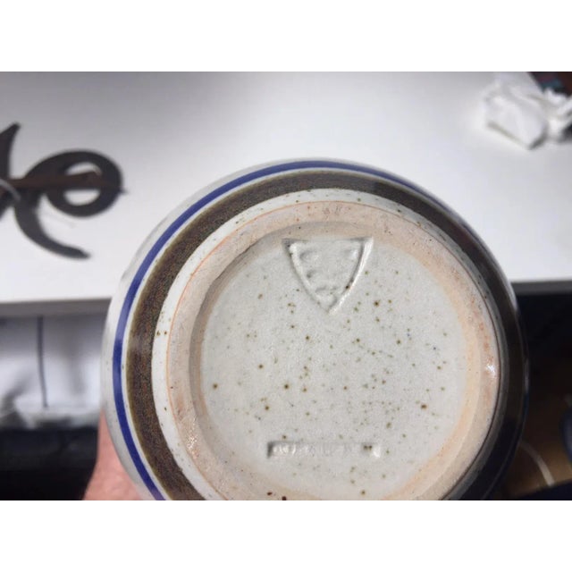 Mid-Century Danish Striped Stoneware Pitcher from Michael Andersen, 1960s For Sale - Image 6 of 8