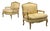 Maison Jansen, Louis XVI Armchairs, Giltwood, Fabric, France, 20th C. For Sale