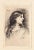 Lia - Original Etching by J. Lefebvre - Late 19th Century Late 19th Century For Sale