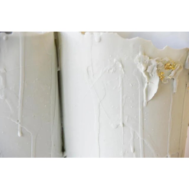 Big Porcelain Imperfections Vases by Dora Stanczel, Set of 3 For Sale - Image 4 of 7