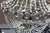 Mid Century Modern/deco Chandelier Frosted Glass beads Nickel For Sale - Image 16 of 16