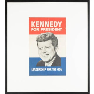 John F. Kennedy Campaign Poster, 1960s For Sale