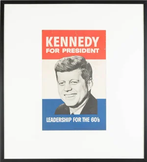 John F. Kennedy Campaign Poster, 1960s