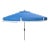 Milan Fringe 9ft Crank Outdoor Push Button Tilt Umbrella - Pacific Blue For Sale