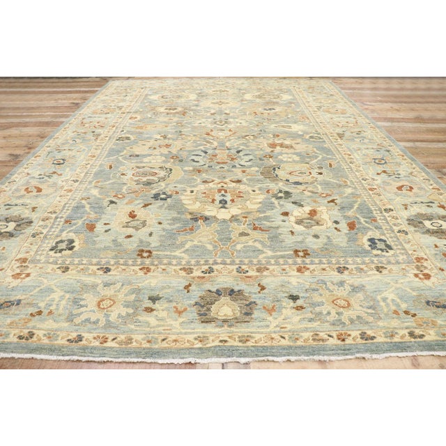 Textile Persian Sultanabad Rug - 10'02 X 14'05 For Sale - Image 7 of 9