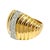 Contemporary Vintage Dankner 14k Fluted Diamond Ring, Size 6.5 For Sale - Image 3 of 14