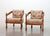 Mid-Century Modern Handcarved Wooden Lounge Chairs with Gobelin Upholstery by Ambrogio Pozzi for Giorgetti Gallery Collection, Italy, 1975, Set of 2 For Sale - Image 3 of 18