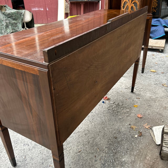 1930s Art Deco Waterfall Walnut Buffet Sideboard - Model G-373 For Sale - Image 10 of 12