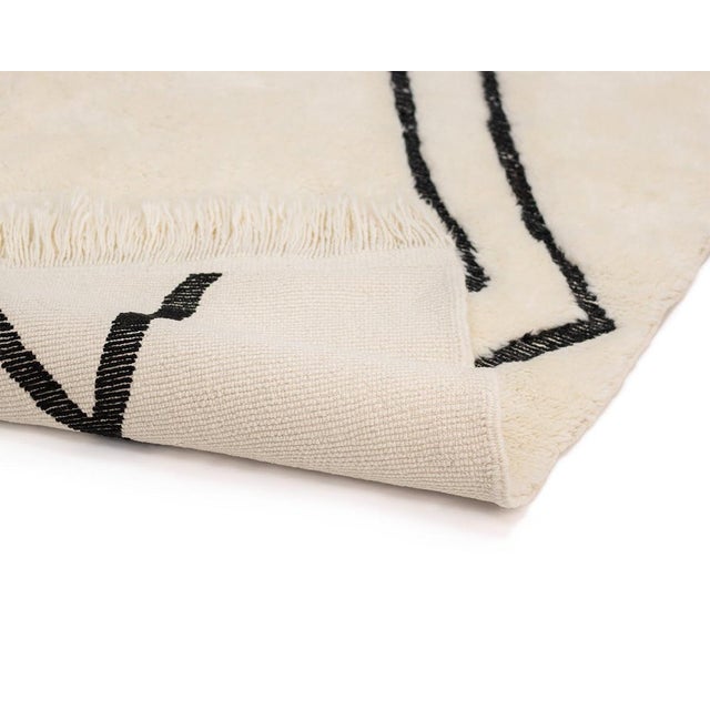 Hand-Knotted Wool Rug by Azele Studio For Sale - Image 4 of 9