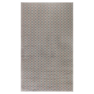 Modern Oversized Flat-Weave Wool Rug with Geometric Lattice by Doris Leslie Blau For Sale