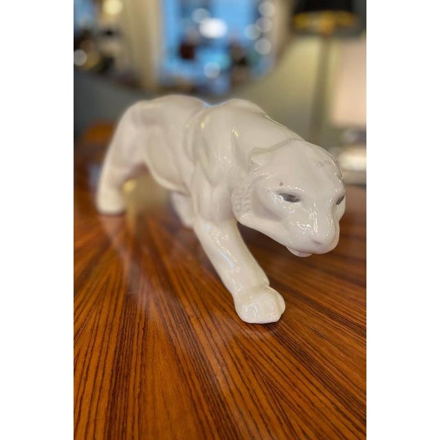 1970s Panther, 1970, White Ceramic For Sale - Image 5 of 11