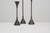 Metal Vintage Candlesticks by Christian De Beaumont, 1980, Set of 3 For Sale - Image 7 of 9