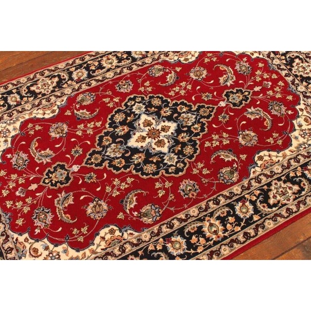 Beige Middle Eastern Rug in Wool For Sale - Image 8 of 11