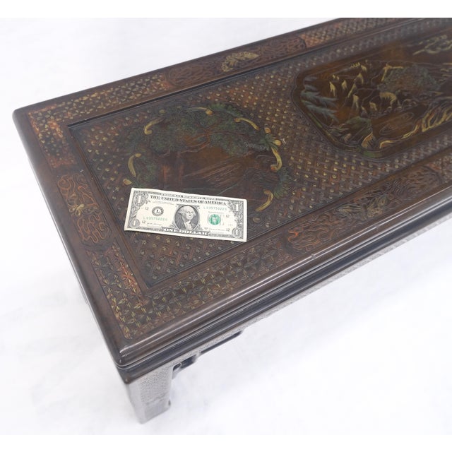 Paint Very Fine John Widdicomb Lacquer Painted Decorated Console Sofa Table MINT For Sale - Image 7 of 16