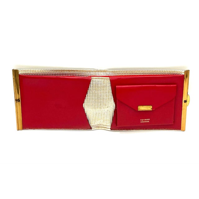 Metal Hollywood Glam MCM Cowhide Leather Wallet For Sale - Image 7 of 10